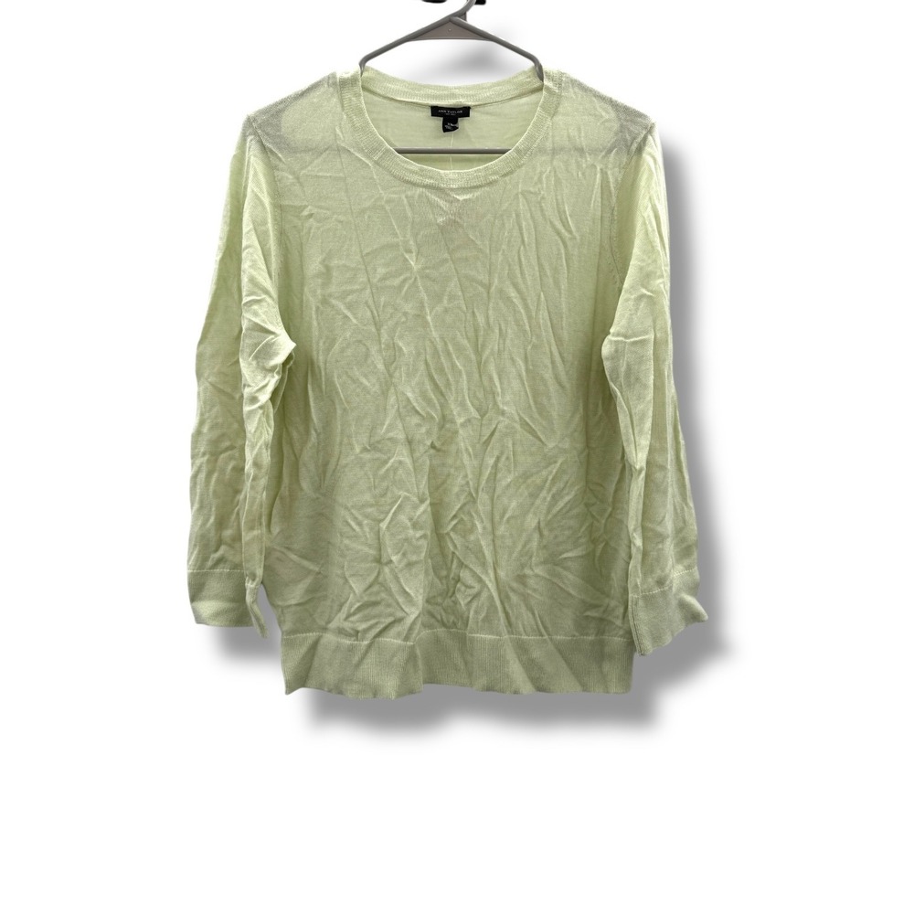 Ann Taylor NWT Merino Wool Sweater Size XL Crew Neck Long Sleeve Soft